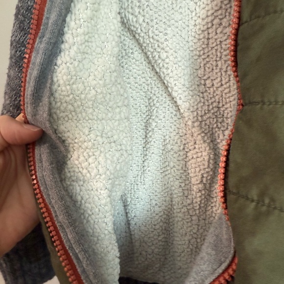 Cat & Jack Olive and Gray Kids Sweater - Picture 3 of 4